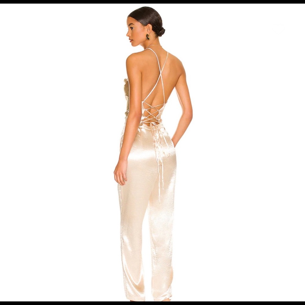 Lovers and Friends Britt Jumpsuit in Champagne
